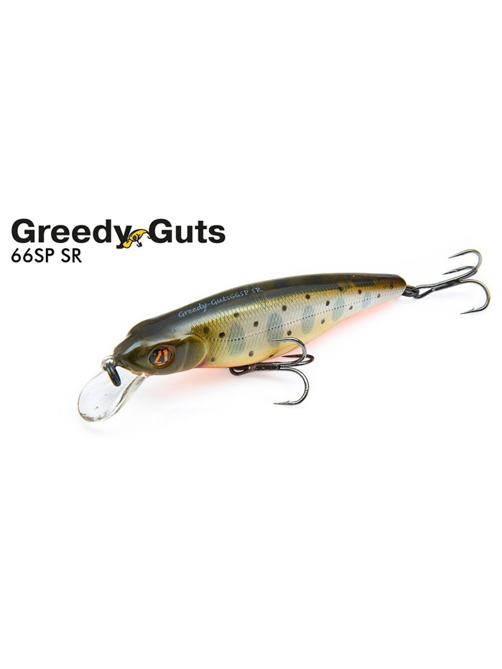 Воблер для рыбалки Pontoon21 Greedy-Guts 66SP-SR, 66мм, 6,8 гр., 0.5-1.0 м., цвет 435