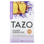 TAZO, Dessert Delights, травяной чай, лимонная буханка в глазури, без кофеина, 15 чайных пакетиков, 31,2 г (1,10 унции)