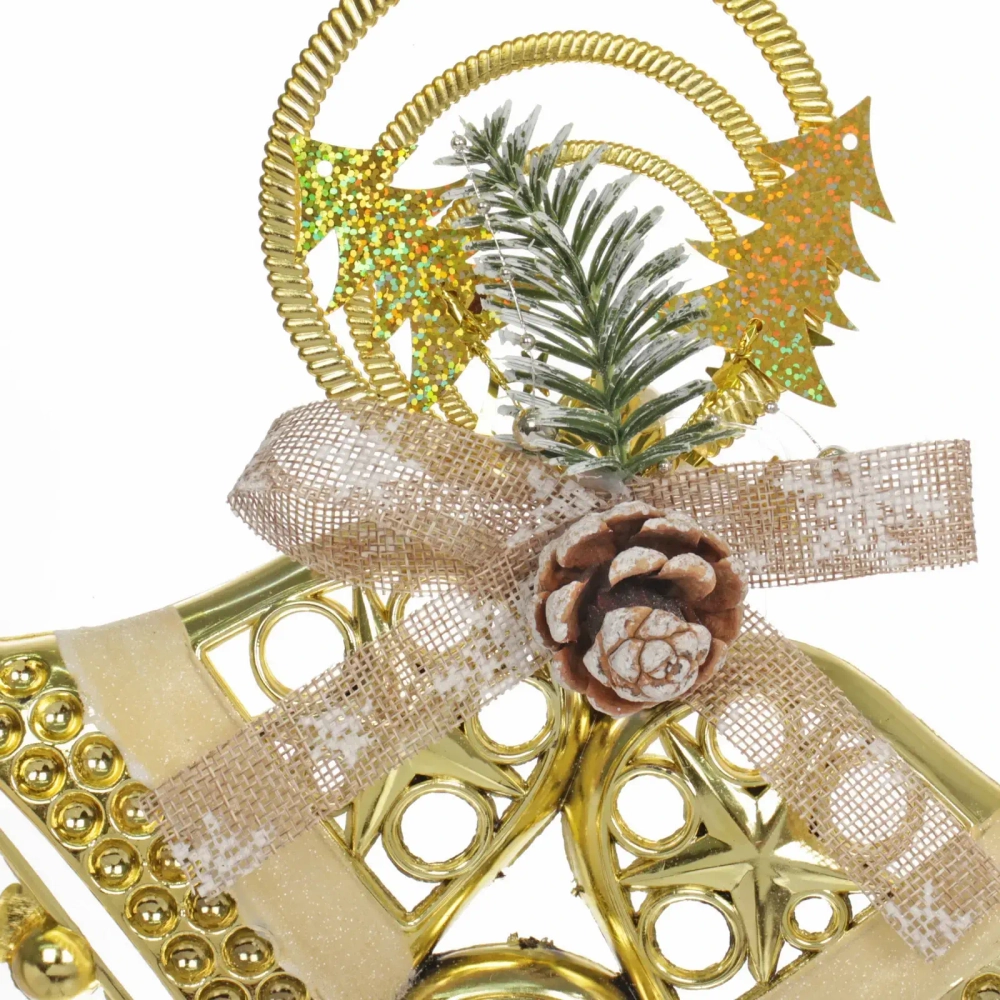 Украшение новогоднее «Лесной звон» 25*30 см, Золото
