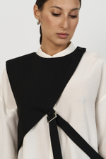 Жилет асимметрия короткий