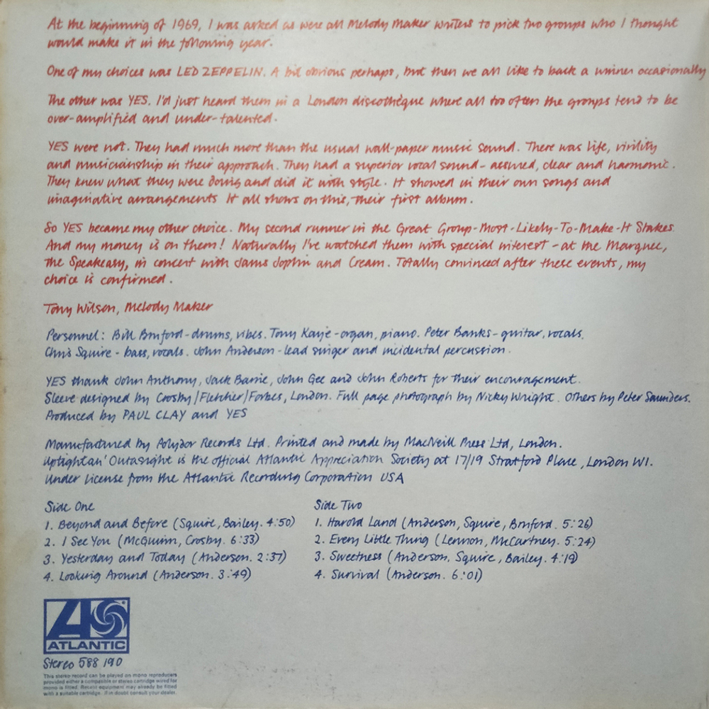 Yes / Yes (LP)