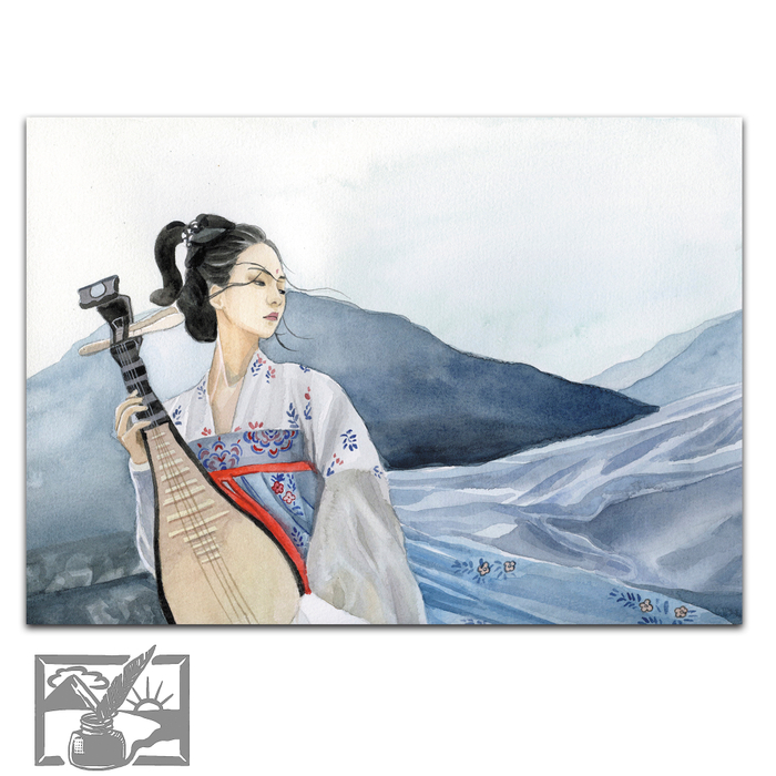 Открытка почтовая. Аксёнова Татьяна. Ветер