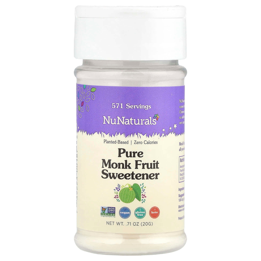 NuNaturals, Чистый экстракт плодов архата, 0,71 унций (20 г)