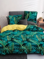 Постельное белье Евро поплин Павлайн Sweet Sleep Джунгли с 2 нав. 50*70