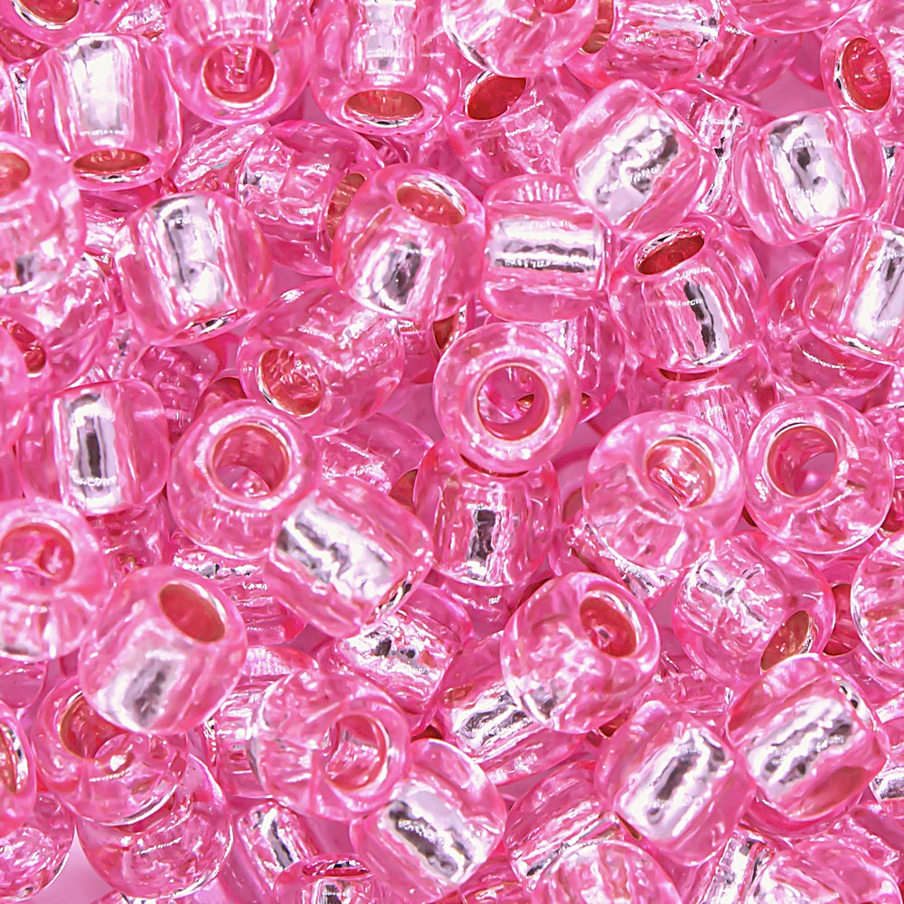 Японский бисер TOHO Round 6/0 (№38), с внутренним серебрением, прозрачный