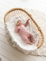 Пижама-слип из вафельной ткани "Пудра" 0+