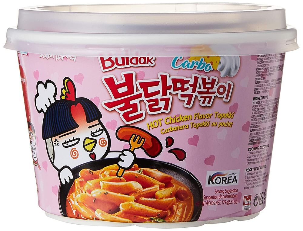 Рисовые палочки Токпокки Samyang Карбонара 179 г