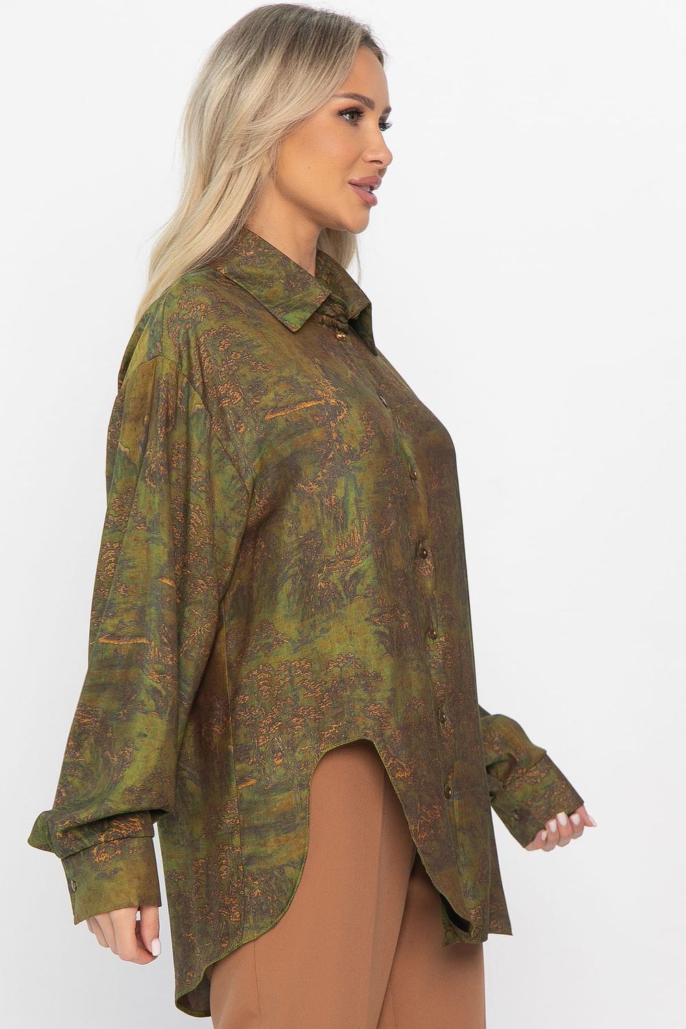 Блуза Тайна очарования (зеленая) Б14434-5М LT Collection