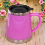 Термокружка 450мл «Блеск» розовая