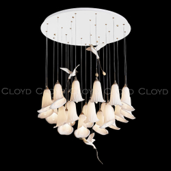 Люстра Cloyd OSANNA C21 / Ø80 см - керамика - белый (арт.11890)