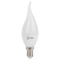 Лампа светодиодная ЭРА STD LED BXS-9W-840-E14 9Вт свеча на ветру нейтральный белый свет Е14 | Лампы cветодиодные Свеча (B/C)
