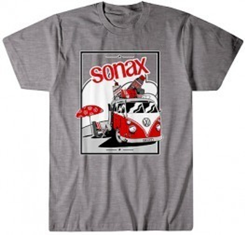 ФУТБОЛКА "SONAX RETRO" серая размер M