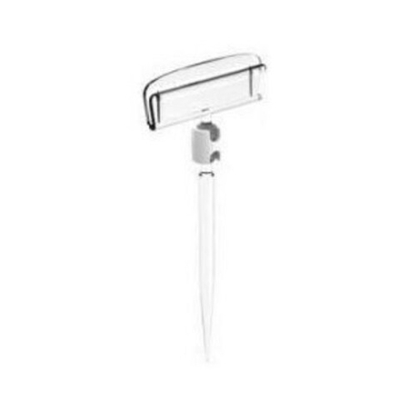 Держатель для ценников и табличек 10 см. прозр. пластик. на иголке /1/