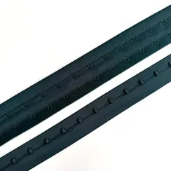 Крючки на ленте двухрядные изумруд