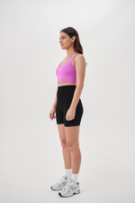 Бесшовные шорты в рубчик из итальянской пряжи