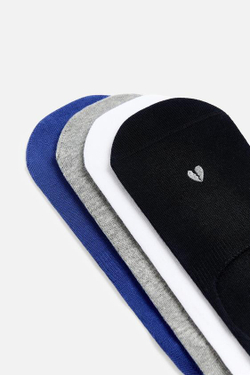 ZARA НАБОР ИЗ ЧЕТЫРЕХ ПАР КОРОТКИХ НОСКОВ С ВЫШИВКОЙ, РАЗНОЦВЕТНЫЙ