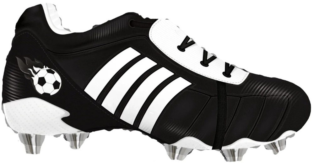 Шар (28''/71 см) Фигура, Спортивные кеды, Черный/Белый, 1 шт. в уп.