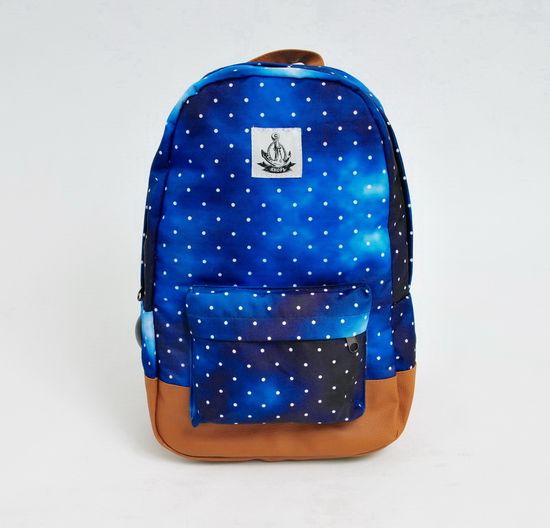 Рюкзак ЯКОРЬ Малый Бот с принтом BLUE/DOT