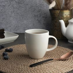 Кружка 250 мл белая d 7,8 см h8,8 см фарфор Cone   Noble [6]