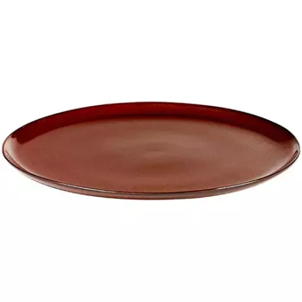 Тарелка мелкая керамика D=220,H=15мм коричнев