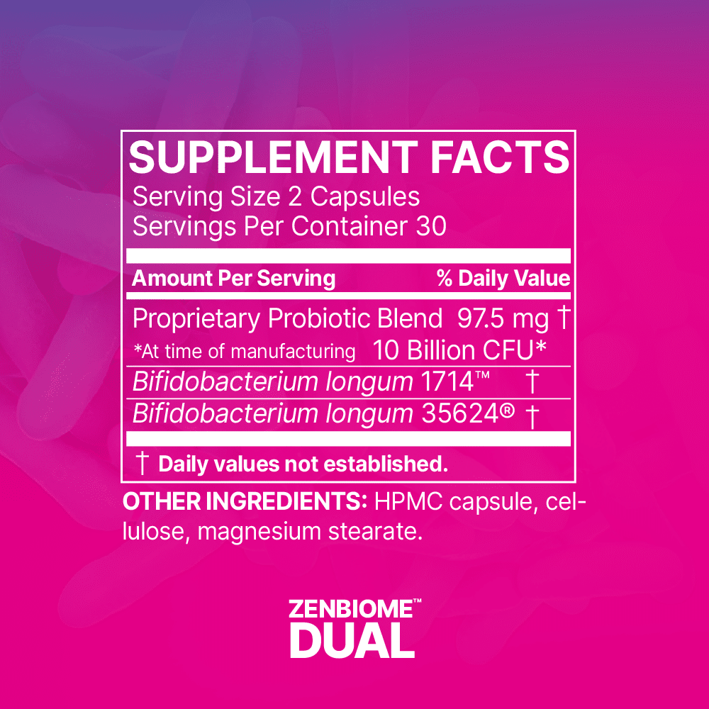 MicrobiomeLabs - Zenbiome Dual 60 capsules
