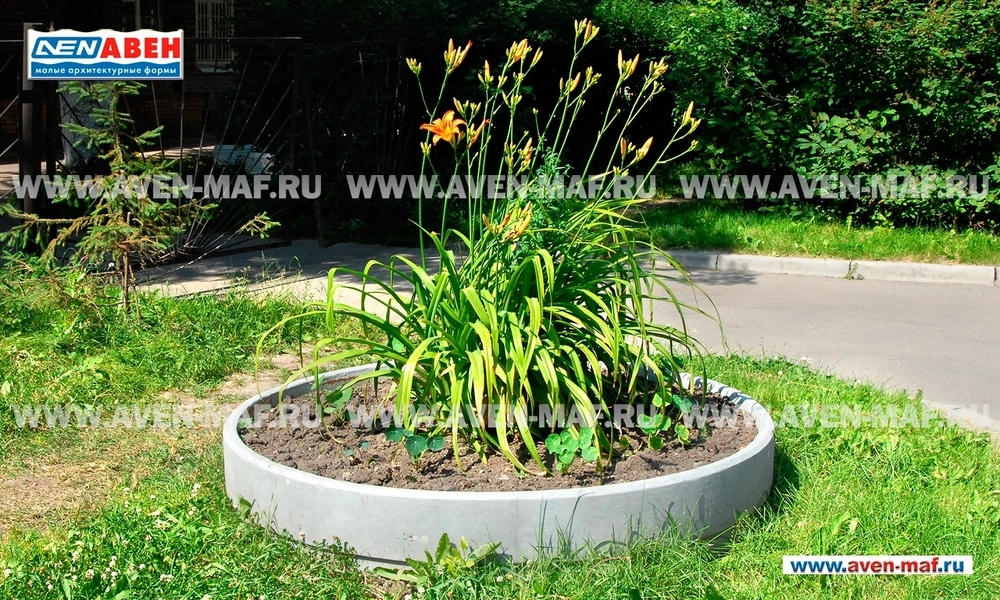 Вазон для цветов бетонный