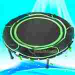 Каркасный батут, диаметр 3,3 фт, черно-зеленый