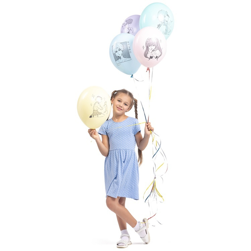 Шар 14" Ассорти Аниме Belbal 10 шт