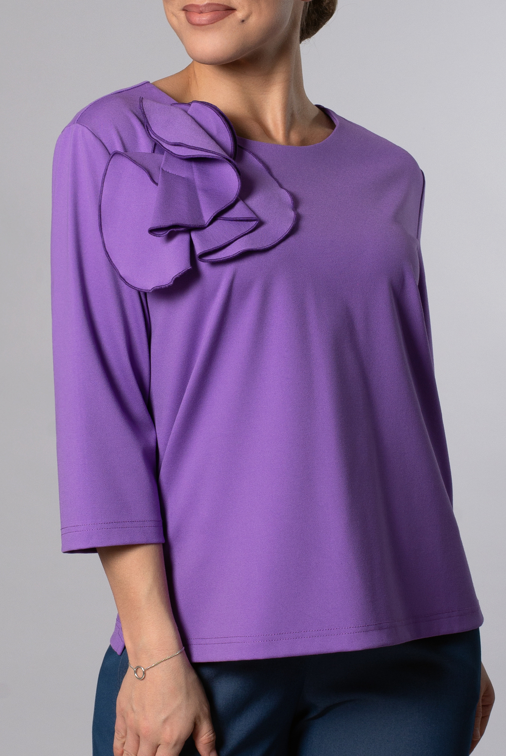 Джемпер женский 4266зп, фиолетовый #308Фио034266зп