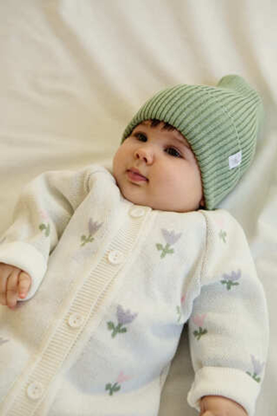 Вязаная шапочка Simple (оливка)