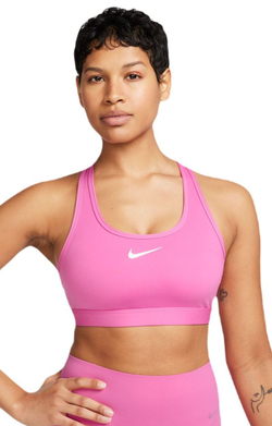 Теннисный бюстгальтер Nike Swoosh Medium Support Non-Padded Sports Bra - Pink