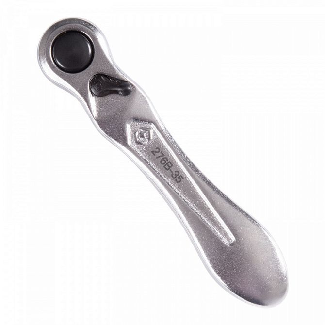 KING TONY (276B-0225) Трещотка 1/4", 88 мм, 60 зубцов, флажковая, для вставок (бит)