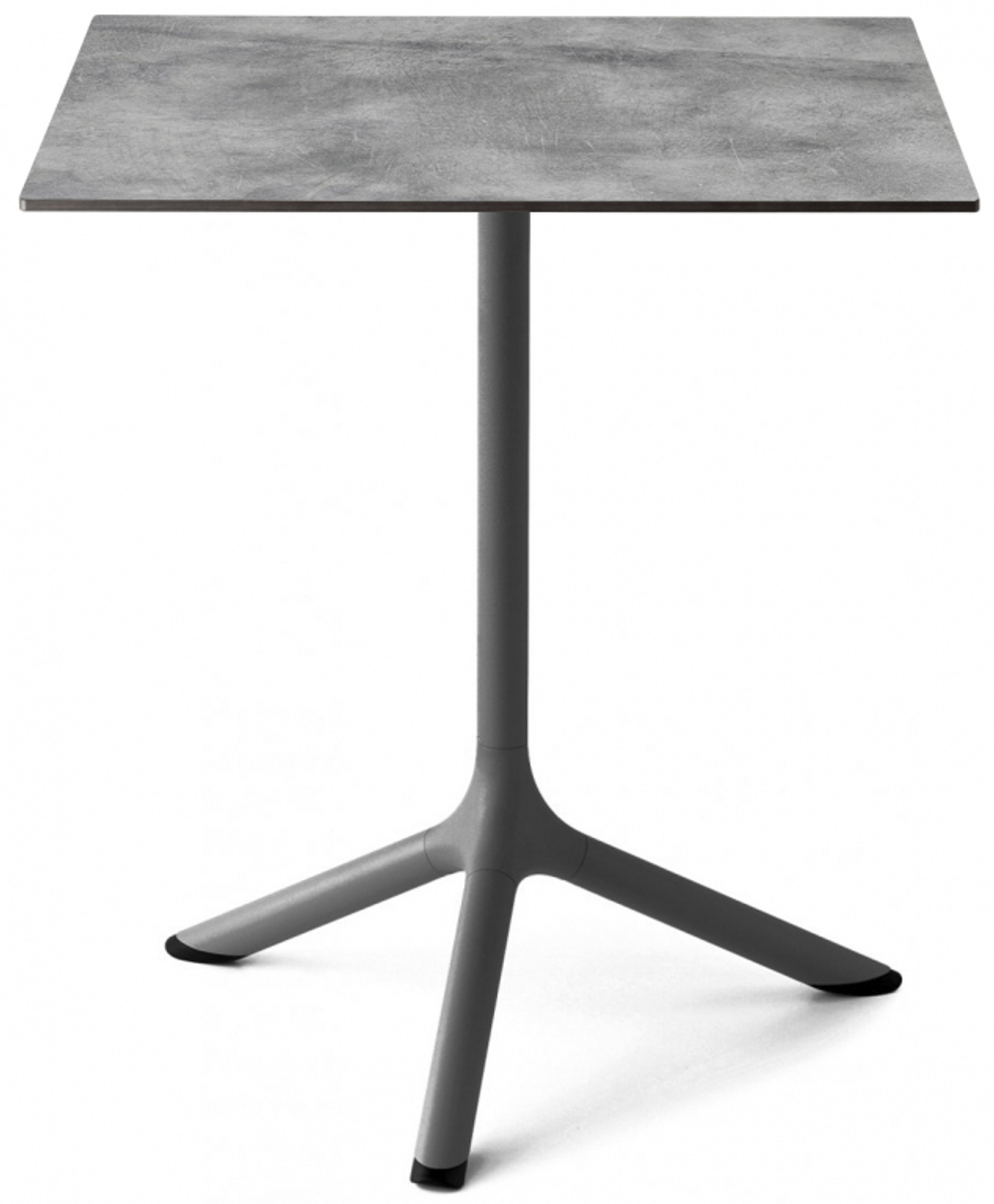 Стол ламинированный обеденный складной Scab Design Tripe Folding, антрацит, цементный