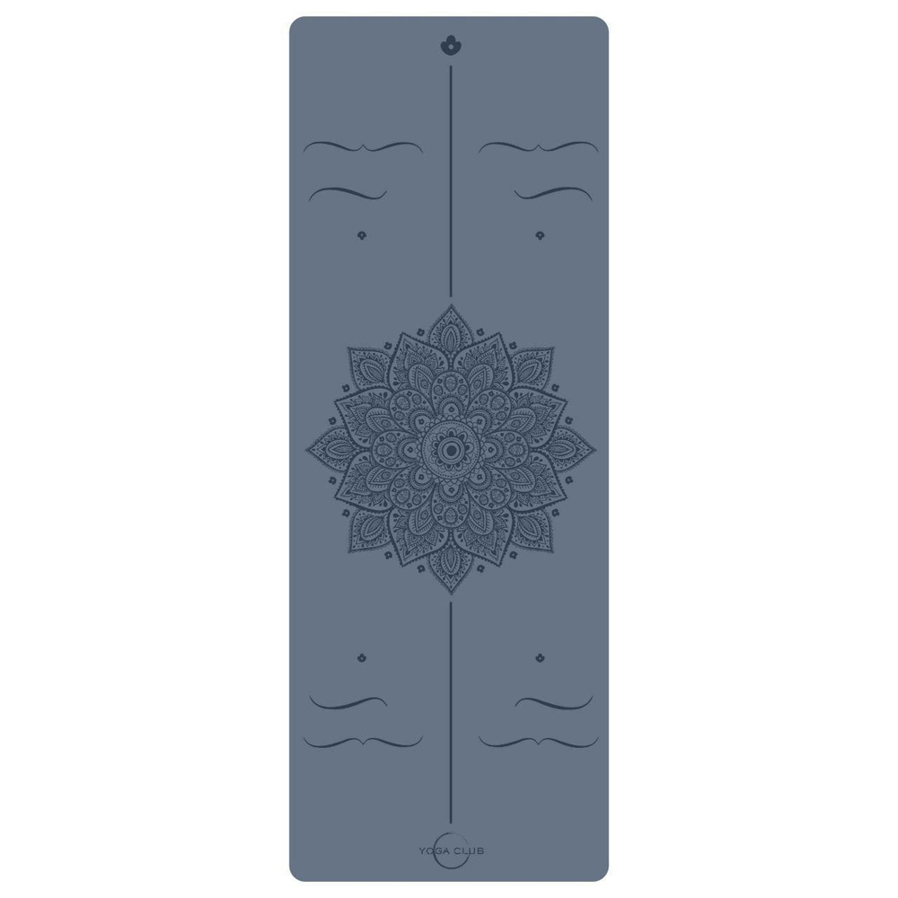 Каучуковый йога коврик Amra Blue Pro 185*68*0,45 см