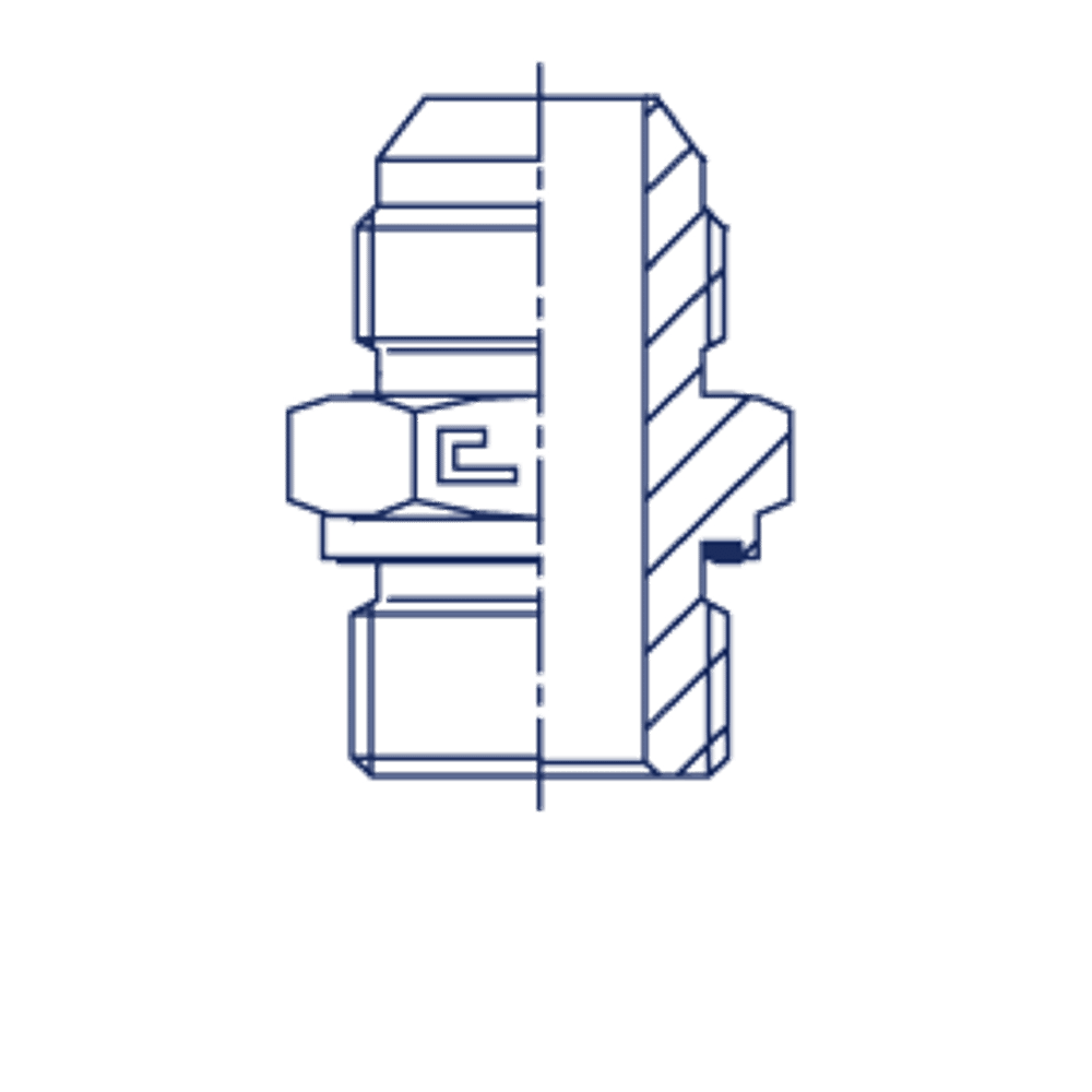 Штуцер FE JIC 1.5/8 - BSP 1.1/4