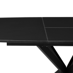 Стол стеклянный Woodville Палу 130(170)х80х76 черный