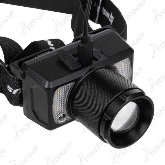 Фонарь налобный сенсорный 800 LM, IP43, USB (N-FN-HL25) NISUS
