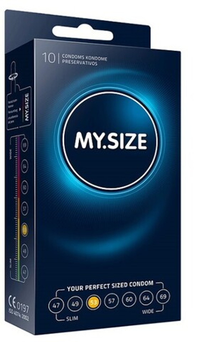 Презервативы My.Size 53 №10 (Цвет: прозрачный)
