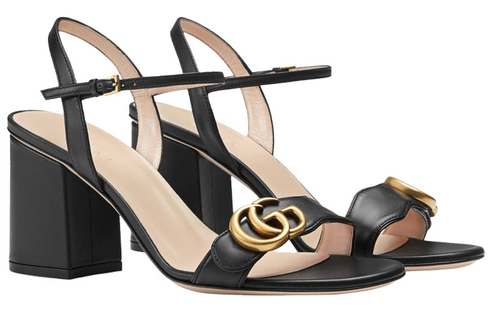 GUCCI Marmont 75mm Leather Sandals