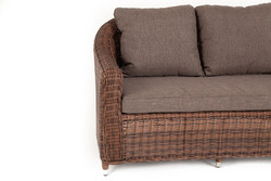 "Кон Панна" диван из искусственного ротанга двухместный, цвет коричневый