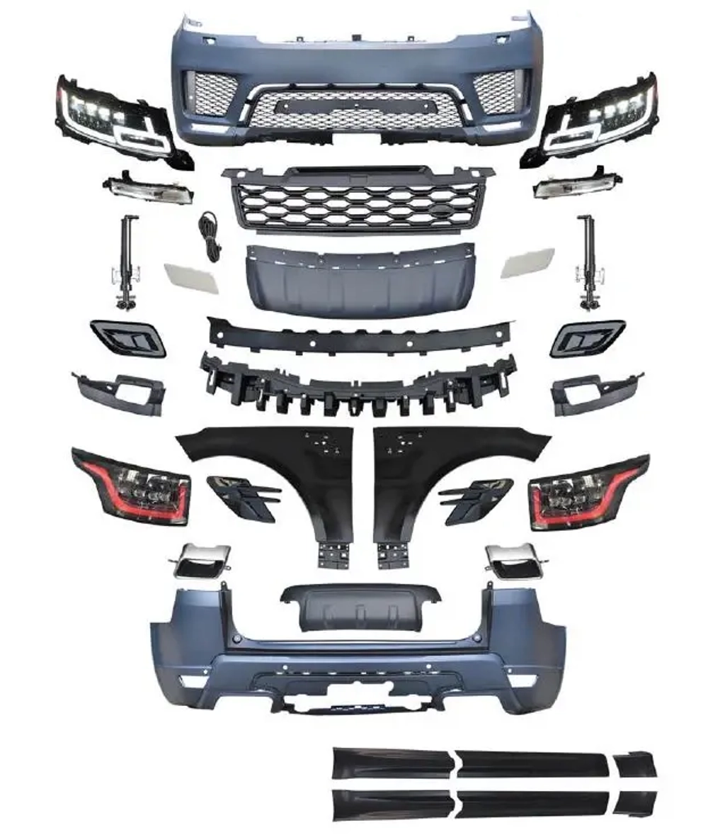 Обвес переделка для LAND ROVER RANGE ROVER SPORT L494 2014 - 2017 в L494 РЕСТАЙЛИНГ 2017 - 2022 Лэнд Ровер Спорт