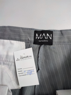 Брюки Boohoo Man в полоску 46 размер