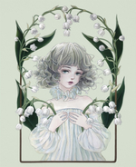 Guardian fairy of a strange garden. Coloring Book