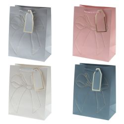 GAEM Пакет подарочный S (бумага 210г/м2, блок 12шт), L18 W10 H23 см, 4в.