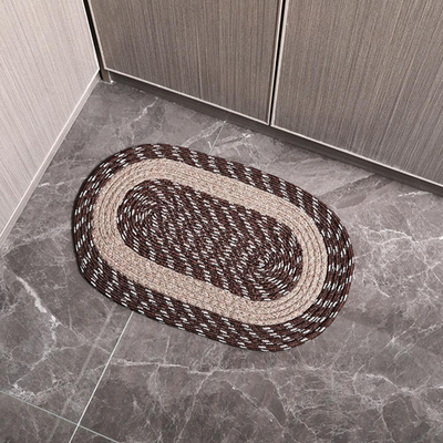 Коврик плетеный 58*88см овал, B054