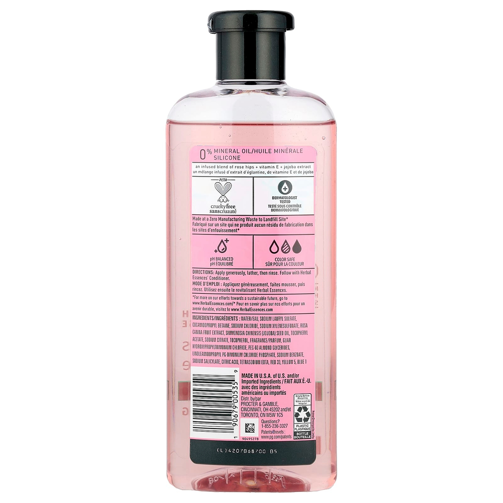 Herbal Essences, Smooth, Шампунь, шиповник, 13,5 жидких унций (400 мл)