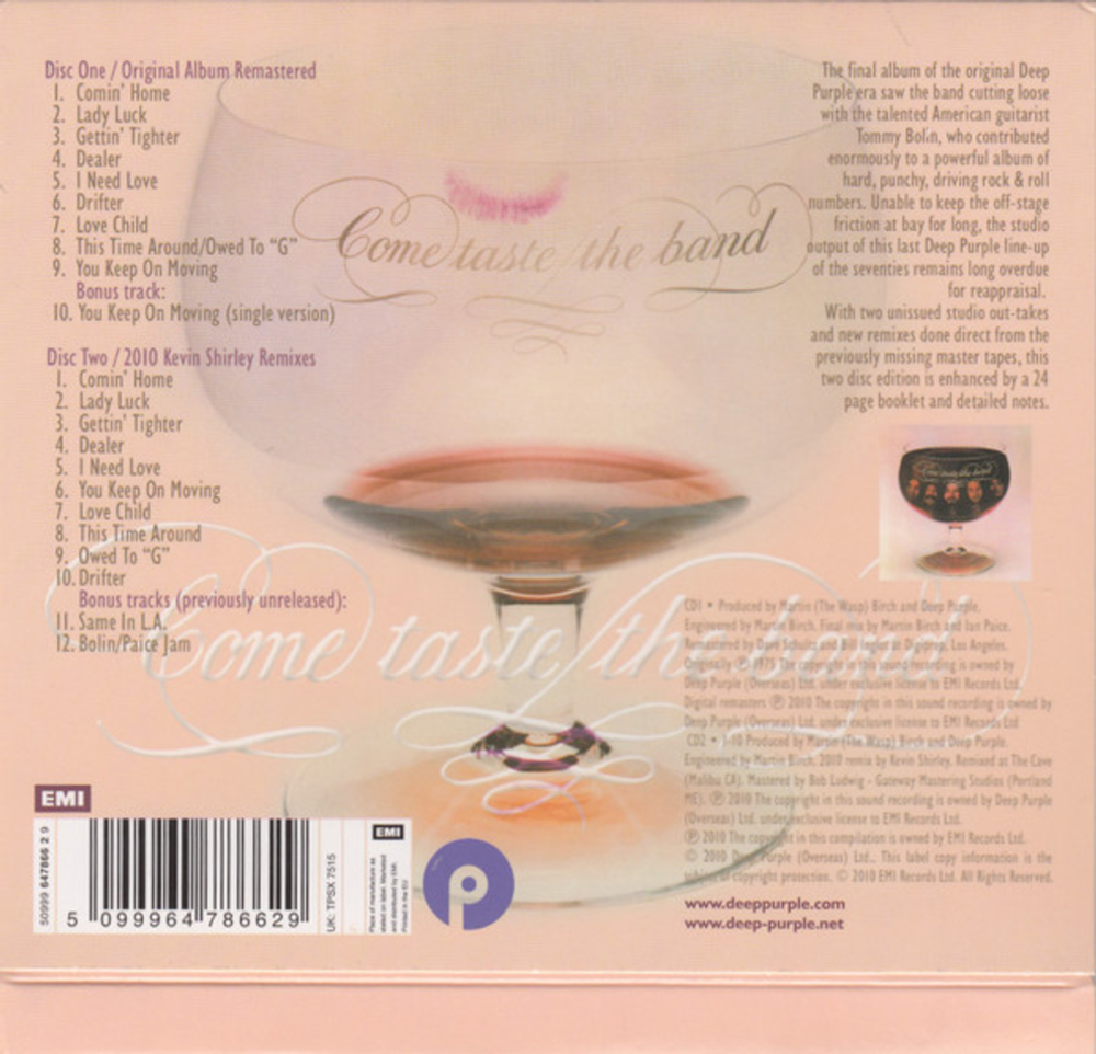 Deep Purple / Come Taste The Band (35th Anniversary Edition)(2CD)