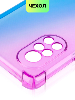 Чехол BROSCORP для Huawei nova 8 оптом (арт. HW-NOVA8-HARD-TPU-VIOLET-BLUE)