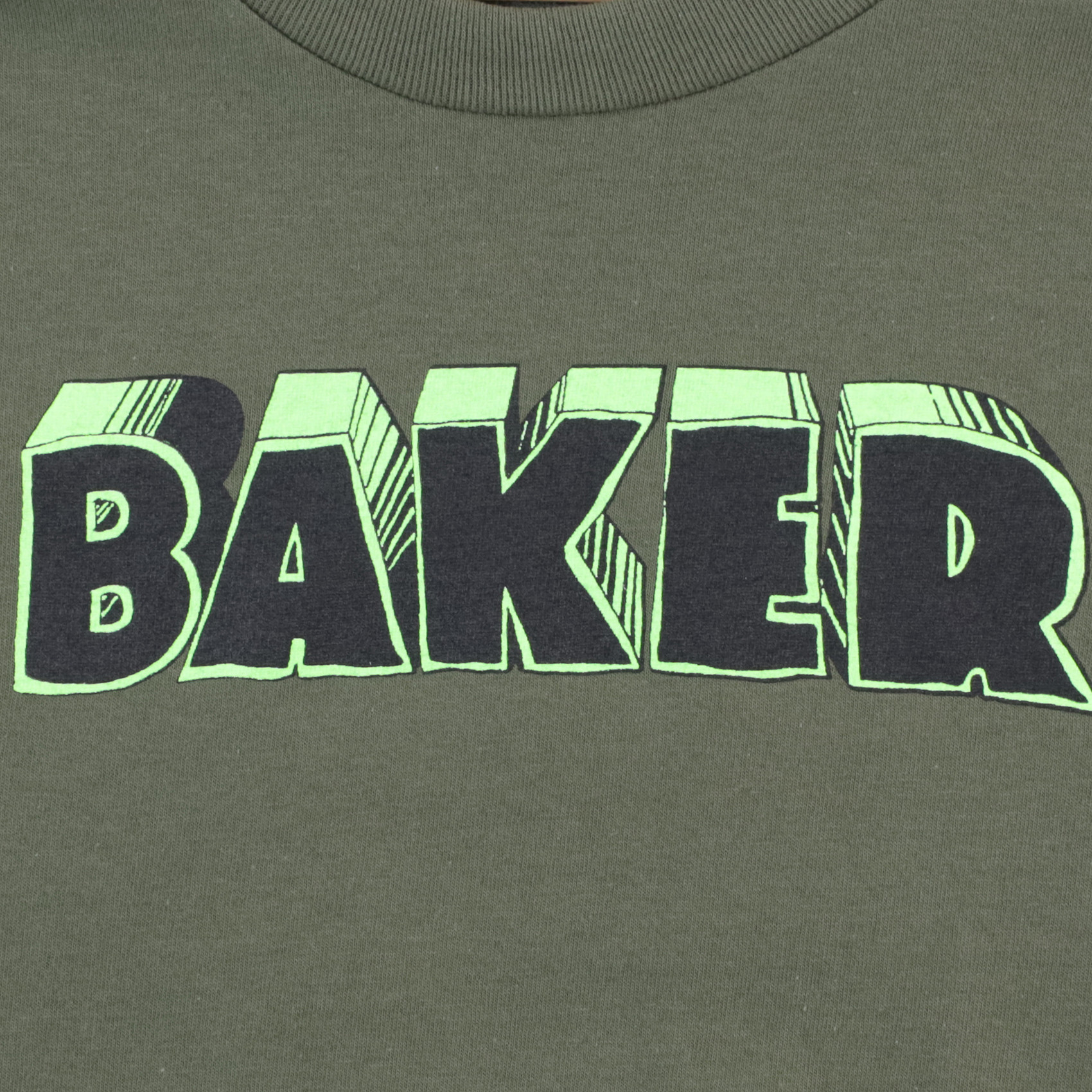 Футболка Baker Bold Tee (military green) артикул: - купить в магазине Дайс