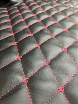 Коврик под рычаги КПП УАЗ 452, 3303 (красная нить Бабочка)